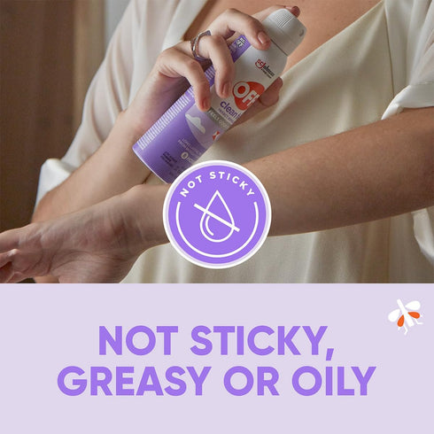 OFF! Clean Feel Insect Repellent Aerosol, 20% Picaridin Bug Spray with Long Lasting Protection from Mosquitoes