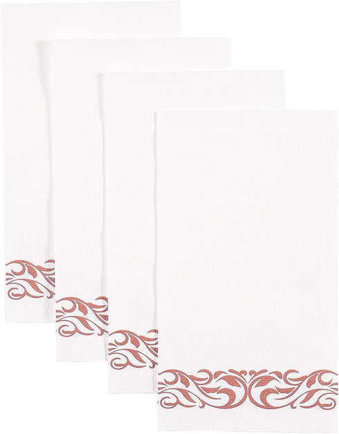 Vplus 400 Pack Disposable Paper Napkins, Premium Quality 3-ply Dinner Napkins, Soft Absorbent Wedding Napkins (Rose
