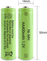 JINTION Solar Rechargeable Ni-MH AA Batteries, 8 Pack 400mAh