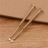 Vugyue 4Pcs Gold Ear Pick Ear Curette Cleaner, Brass Reusable Ear Cleaner with Key Ring, Earwax Removal Ear Care