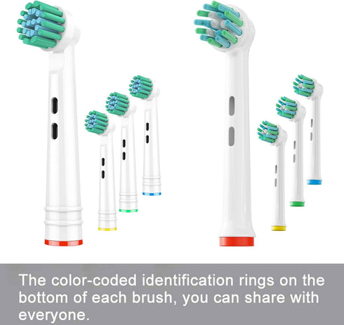 GENKENT 8 Pack Replacement Toothbrush Heads for Oral B Braun Pro 1000/500/1500/3000/5000/6000