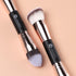 KINGMAS Foundation Makeup Brushes, 2Pcs Premium Double-Ended Brush for Buffing Liquid, Cream, Powder
