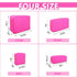 Waterproof Small Makeup Bag Pouch for Purse, Nylon Travel Toiletry Storage Bag, Cute Preppy Cosmetic Bag for Women,