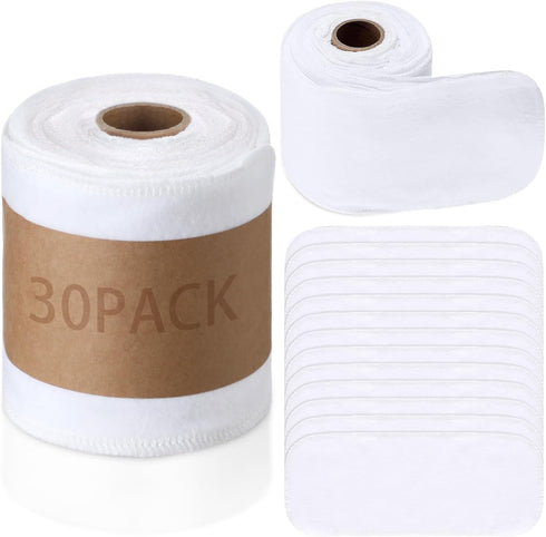Bidet Towels (30 Pack) - Reusable Paper Towels, Washable Toilet Paper, Bulk Cotton Treadmill Cloth Wipes