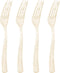 Goodluck 150 Pack Gold Glitter Plastic Forks, Heavy Duty Disposable Cutlery Perfect for Weddings and Parties
