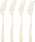 Goodluck 150 Pack Gold Glitter Plastic Forks, Heavy Duty Disposable Cutlery Perfect for Weddings and Parties