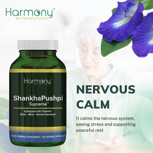 ShankhPushpi Supreme - Ayurvedic Brain Support Supplement for Mental Clarity