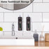 Yeeco Transparent Black Toothbrush Case 2 Packs, Portable Travel Size Holder for 2 Toothbrushes, 7.87 x 2.36 x 1.18