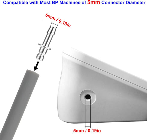 Cosmos Blood Pressure Monitor Replacement Cuff - Metal Air Hose Connector for 25-35 cm Upper Arm Circumference