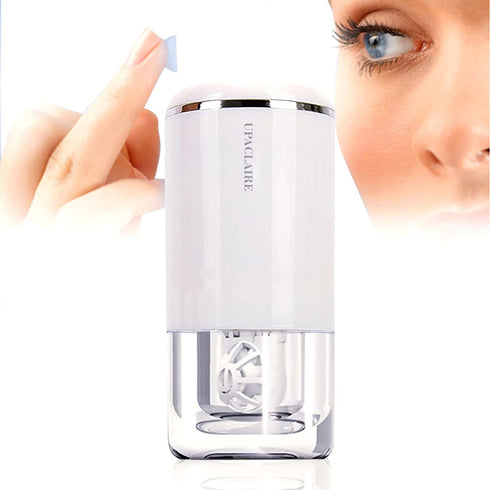 Ultrasonic Contact Lens Cleaner 2.0, Intelligent Cleaning Machine for Soft and Rigid Contact Lenses (White)