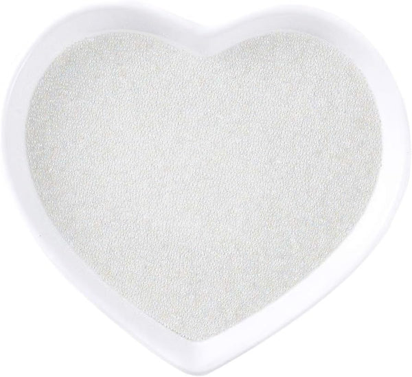 Pandahall 50g Translucent DIY 3D Caviar Nail Art Decoration - Mini Micro Glass Beads for Nail Care, No Hole, 0.6-0.8mm