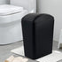 Plastic Trash Can with Swing Lid | 4.2 Gallon | Black | 1 Pack