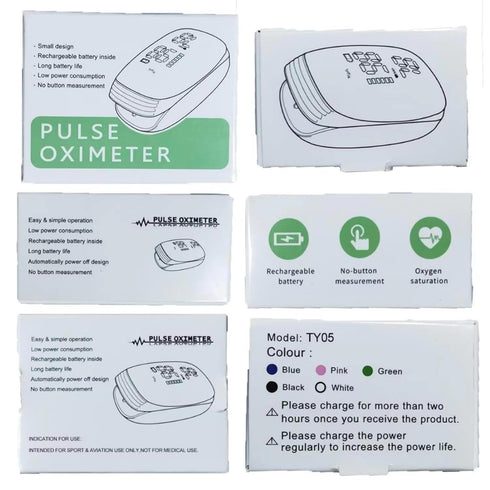 SpO2 SpO2 Rechargeable Pulse Oximeter Fingertip Oxygen Monitor Fingertip with Pulse Rate and PI OLED Precision Fast