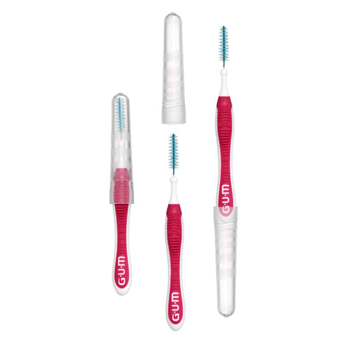 GUM Proxabrush Go-Betweens Moderate Interdental Brushes for Plaque Removal & Gum Health, 10ct