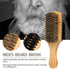 Omwah Double Sided Facial Hair Brush for Beard Shaving and Barber Use
