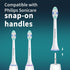 Replacement Heads for Philips Sonicare - Brush Head Compatible with Philips Sonicare Toothbrush Snap-on Handles, 8 Pack