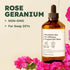 Set Set 2x4 oz Rose Geranium Oil for Skin & Eucalyptus Essential Oil for Diffuser - Aromatherapy Grade Essential Oils