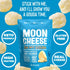 Pack, 100% 2 (Pack 5) Moon Cheese Variety Cheddar, White Cheddar, Gouda, Garlic Parm & Pepper Jack, Protein-Rich Cheese