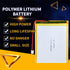 3.7V 2800mAh 407087 Lipo Battery Pack with JST Connector, Rechargeable Lithium Polymer Ion