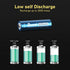 BONAI Solar AAA Rechargeable Batteries, 20 Packs, 1.2V 600mAh NiMH for Solar Garden Lights