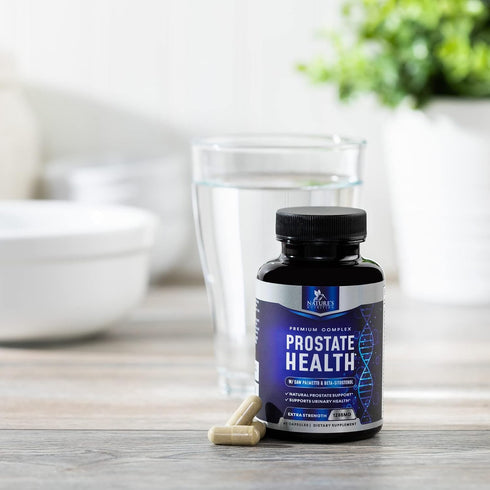 Prostate Supplements for Men - 60 Capsules with Saw Palmetto, Beta Sitosterol, and Lycopene for Prostate Health