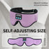 Sleep Mask Bluetooth Headphones, Soft Wireless Headband Eye Mask with Microphone - Purple