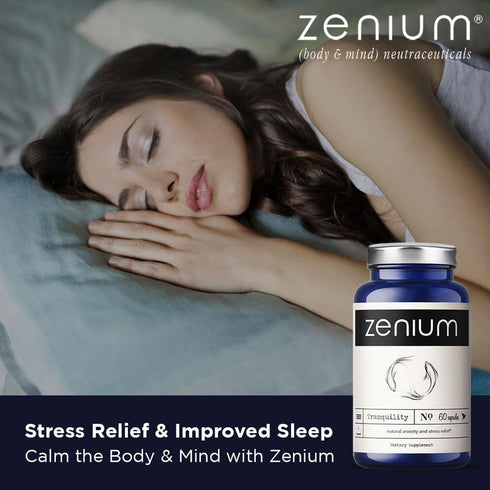Calm The Mind & Body | Natural Relief Supplement | Ashwagandha, L-Theanine, GABA, Rhodiola | 60 Capsules