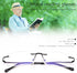 Rimless Clear Bifocal Reading Glasses - Blue Light Blocking Readers for Men and Women, Lightweight Anti Glare Eyewear