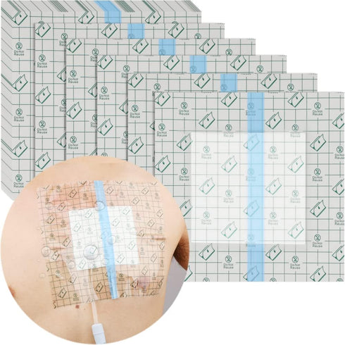 Hola Health Waterproof Shower Cover Shields, Non-Stick Center Pad for Dialysis Port Picc Line