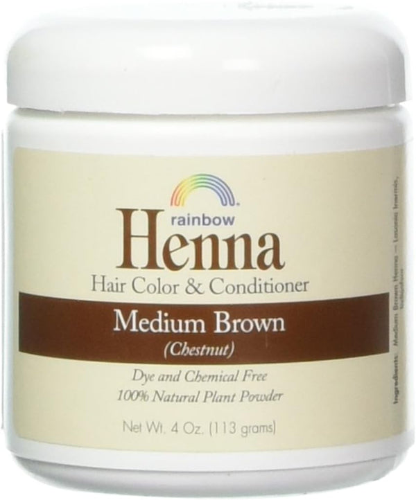 Rainbow Research Henna Hair Color and Conditioner, Persian Brown Chestnut, 4 Ounce (HEN40004)