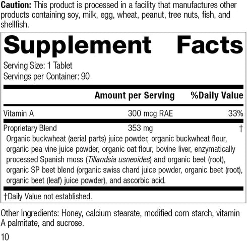 Standard Process Arginex Whole Food Formula for Body Cleanse, Liver Support & Kidney Health Supplement, 90 Tablets