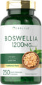 Carlyle Boswellia Extract Capsules 1200mg - 250 Count, Non-GMO, Gluten Free, Boswellia Serrata Complex