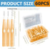 60PCS Soft Toothpick Refill Interdental Brush for Tooth Cleaning Tool, Flossing Head, Oral Hygiene for Braces