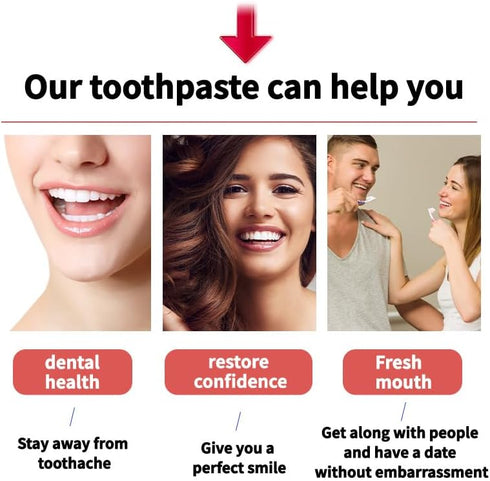 JISKG SP10 Probiotic Whitening Toothpaste, Deep Cleaning Care Remove Yellow Tooth Stains, with Probiotic Oral Health