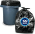 Heavy Duty Trash Bags, 30-33 Gallon (100 Bags w/Ties Value Pack), Large Black Trash Bags 30 Gallon - 32 Gallon