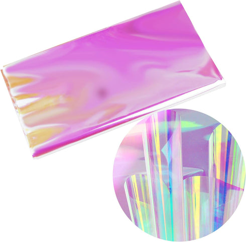 Bskifnn 20pcs Clear Cellophane Wrap Paper Rainbow Color for Gift Candy Package, Flower Wrapping 20.5" x 23.6"