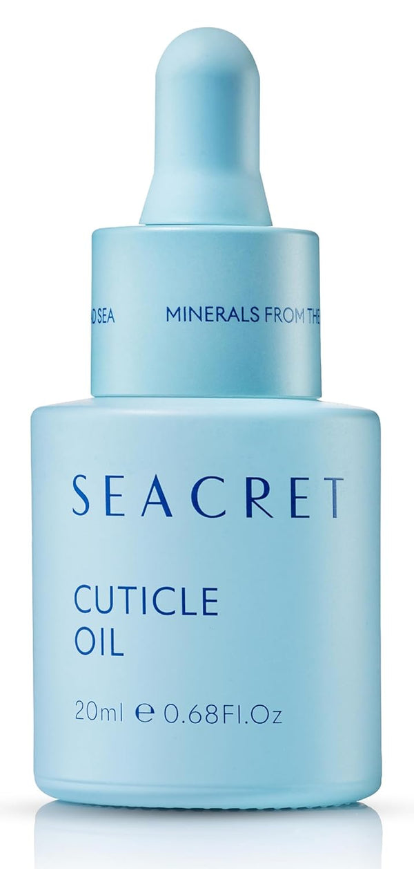 SEACRET CUTICLE OIL, Dead Sea Mineral Nail Care Treatment with Calendula, Argan, and Vitamin E, 20ml