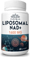 1600 mg Liposomal NAD Supplement - 98% Pure NAD+ for Aging Defense & Energy, 60 Softgels