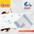 Pack 2 (163054) Gala Microfiber Advance Floor Cleaning Cloth(Pocha) for Mopping - White