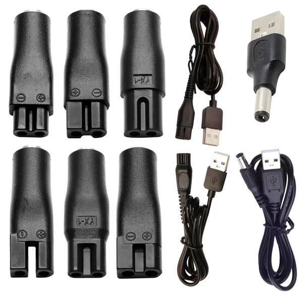 Power Cord 5V Replacement Charger USB Adapter for Electric Hairdressers, Shavers, Purifiers, Table Lamps and Others,