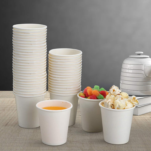Kuerqi 100 Pack 3 Oz 3 Oz Bathroom Cups, Paper Cups Mouthwash Cups, Small Disposable Espresso, Durable and Convinent