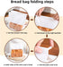XZJMY 50Pcs Packaging 5.1"x3.9"x11") Bakery Bags,Paper Bread Bags with Clear Front Windo, Tin Tie Tab Lock Kraft Tin