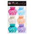 RC ROCHE ORNAMENT 6 Pcs Womens Pumpkin Hair Claw Clips, Interlocking Teeth, No Slip Grip, Large Pastel Multicolor