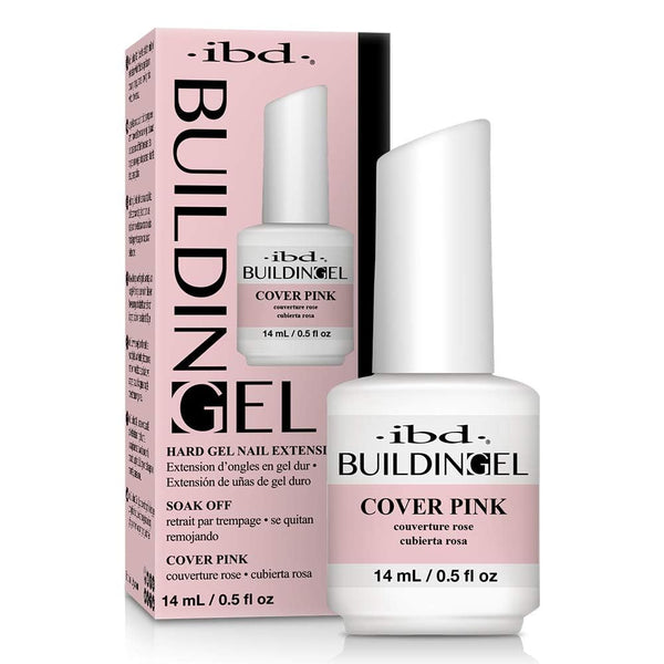 IBD Building Gel, Hard Gel Nail Extension, Cover Pink, 0.5 oz
