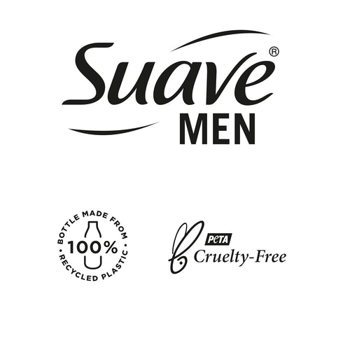 Moisturizing Body & Face Wash for Men by Suave, Cedarwood and Mandarin Scent, No Parabens, No Phthalates, 18 Oz Pack of