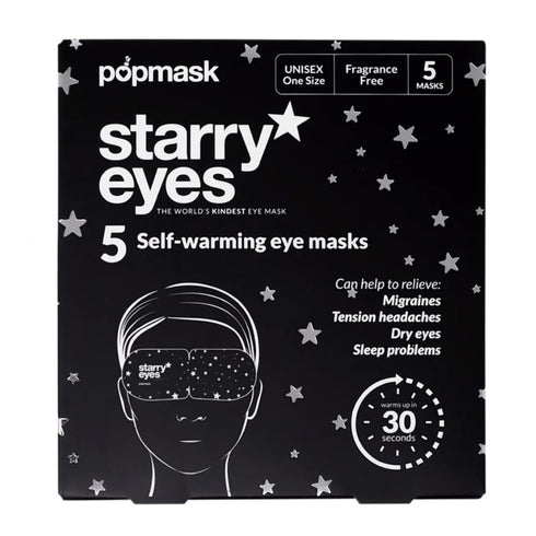 POPBAND Popmask Starry Eyes Self-Heating Eye Masks, Natural Heat Relief for Migraines, 3 Masks