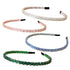 Fashion Super Shiny Women Two Rows Champagne Crystal Beads Headband Girls Headwear Rhinestone Beaded Hair Band Hair Accessories Women's Fashion Headbands Hair Care