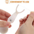 Reusable Dental Floss Holder for Adults: Portable Teeth Clean Flosser Handle Tool, Ergonomic Oral Care Rack for Waxed