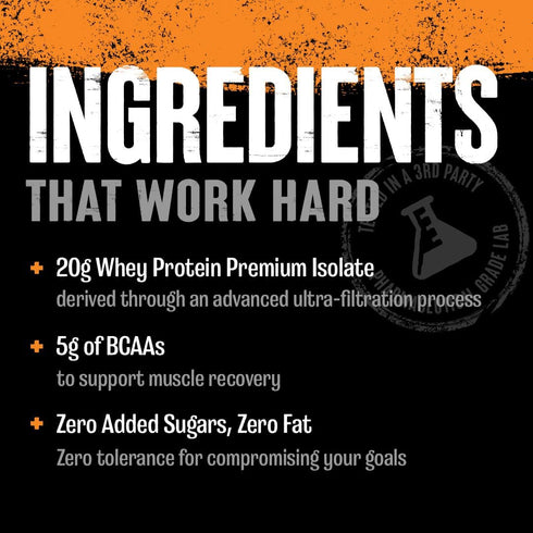 Clear Whey Isolate Protein Powder - Easy to Digest and Mix, 5g BCAA, Deliciously Juicy, Refreshing Anytime Drink for
