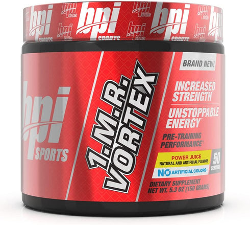BPI Sports 1.M.R Vortex Pre Workout Powder, Non Habit Forming, Sustained Energy & Nitric Oxide Booster, 5.3 Ounce